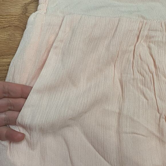 Torrid size 1 pink shorts rayon chiffon lined lightweight casual pull on peach - Picture 6 of 9